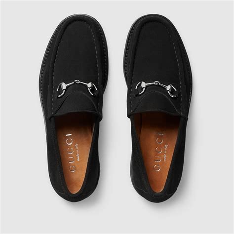 black suede gucci loafers|gucci lace up loafers.